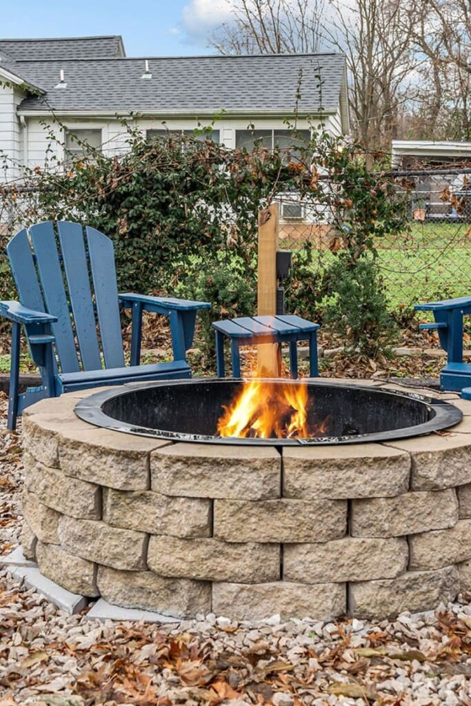 Cairo St Bungalow Springfield MO Fire pit and seating